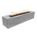 The Outdoor Plus 72 Rectangular Carmen Fire Pit - GFRC Concrete - Natural Gray - Match Lit - Liquid Propane OPT-CRM7216-NGY-LP